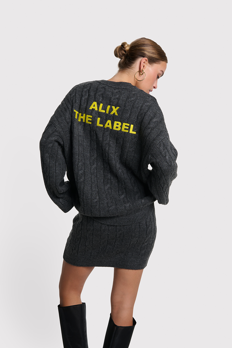 ALIX CROPPED CABLE JUMPER