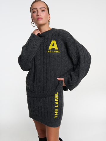 ALIX THE LABEL ALIX CROPPED CABLE JUMPER