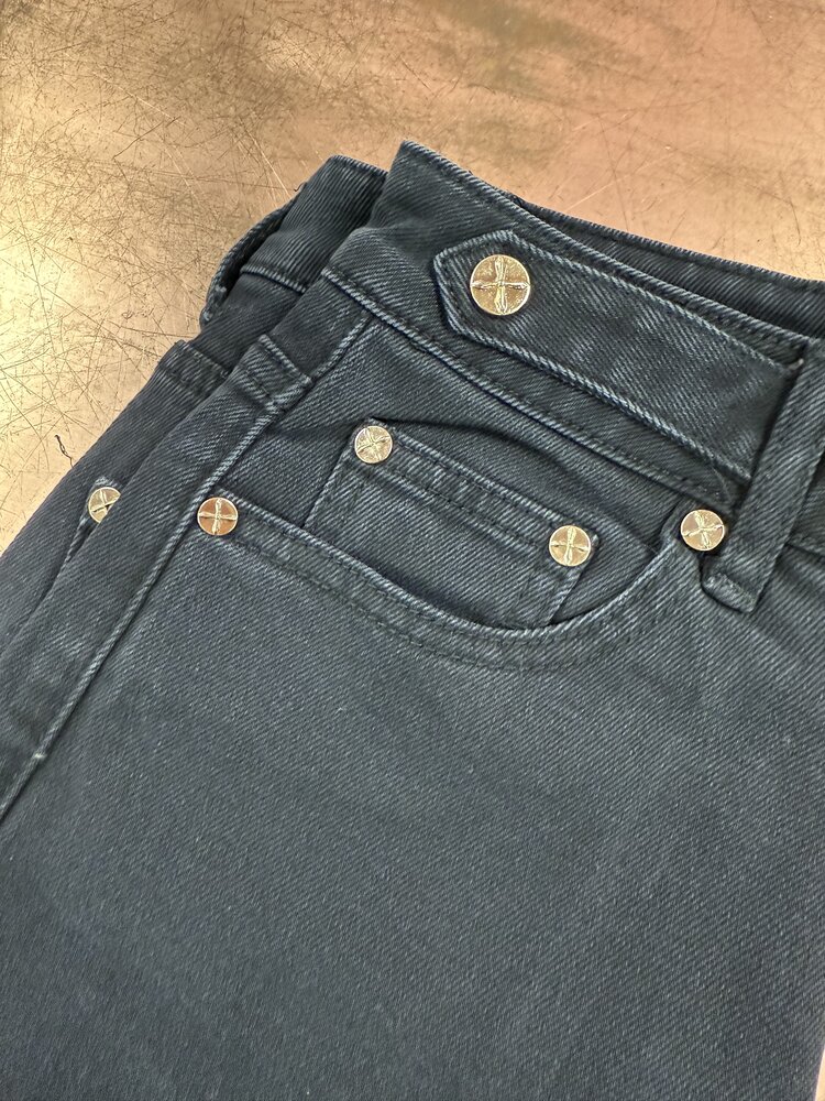 DAMES JEANS MOM FIT GRIJS