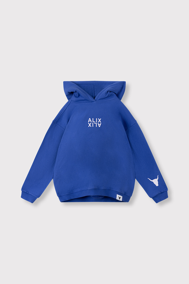 ALIX MINI ALIX MINI LOGO HOODY INTENSE BLUE