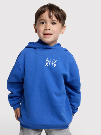 ALIX MINI ALIX MINI LOGO HOODY INTENSE BLUE