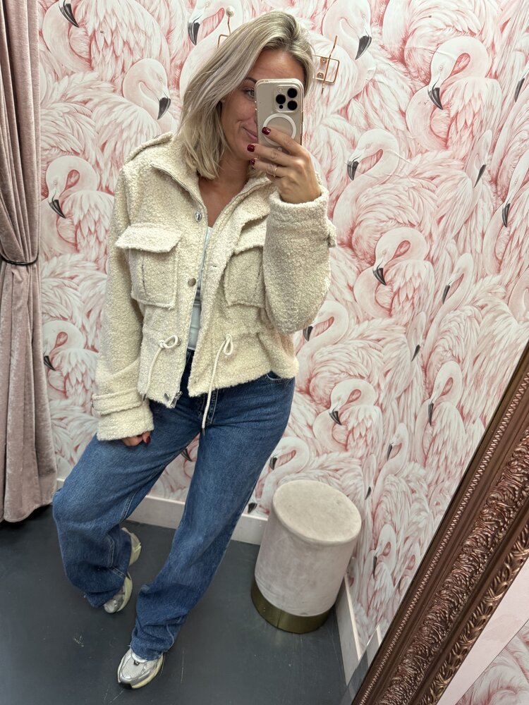 DAMES JAS TEDDY DIV.KLEUREN