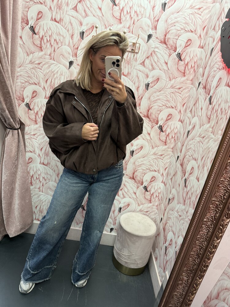 DAMES JASJE SUEDINE DONKERBRUIN