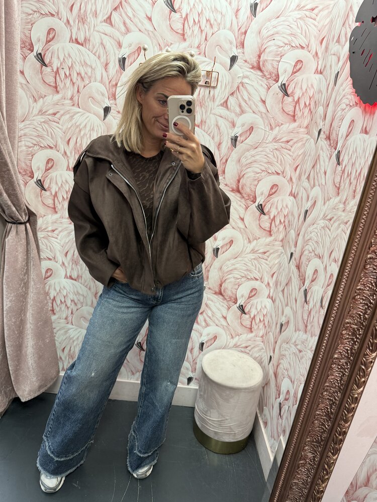 DAMES JASJE SUEDINE DONKERBRUIN