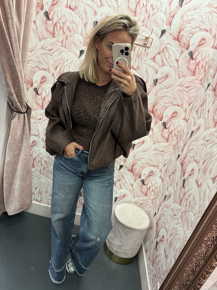 DAMES JASJE SUEDINE DONKERBRUIN