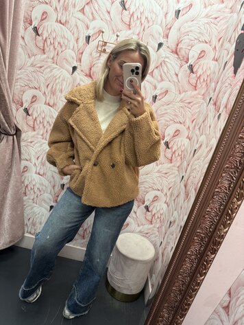 DAMES JAS TEDDY CAMEL