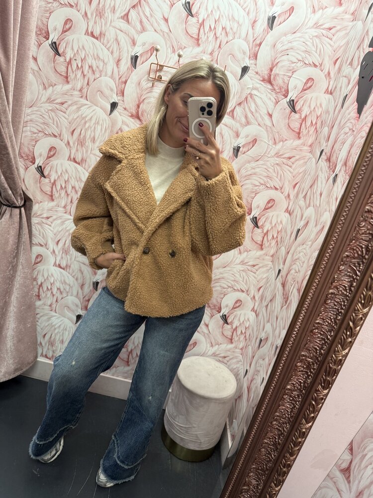 DAMES JAS TEDDY CAMEL