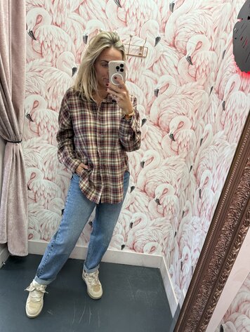 DAMES HOUTHAKKERS BLOUSE