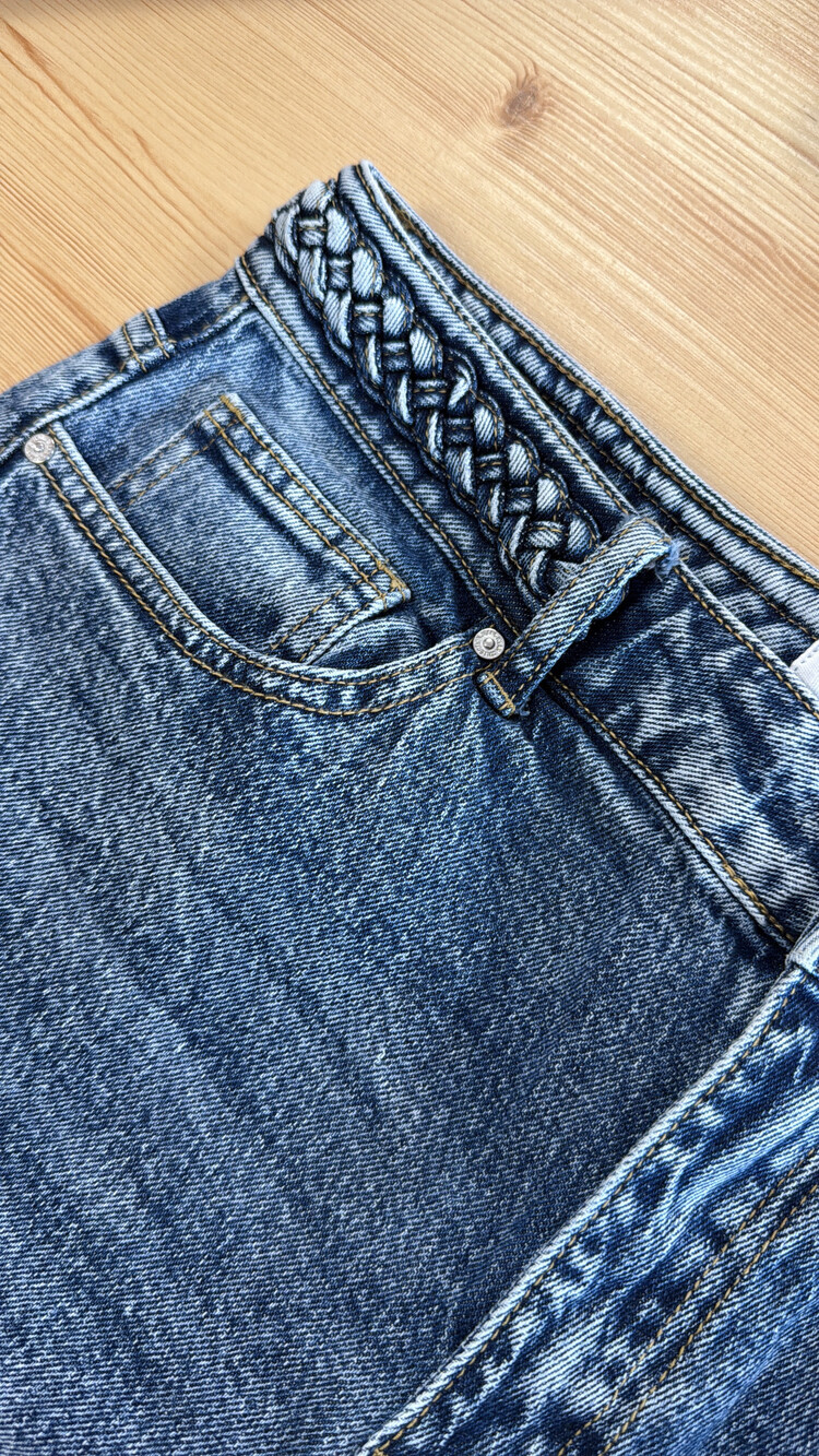 DAMES JEANS WIDE LEG VLECHT