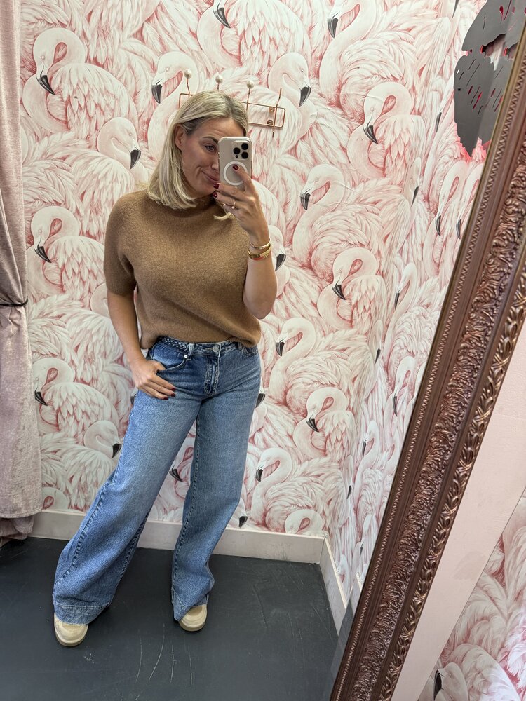 DAMES JEANS WIDE LEG VLECHT