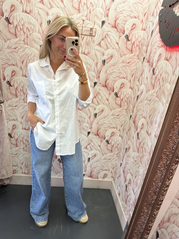 DAMES BLOUSE WIT BASIS