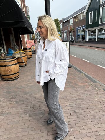 DAMES BLOUSE WIT LUXE