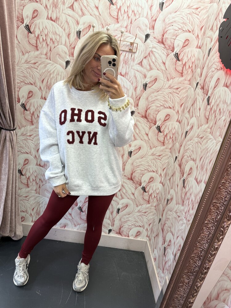 DAMES NORFY LEGGING BORDEAUX