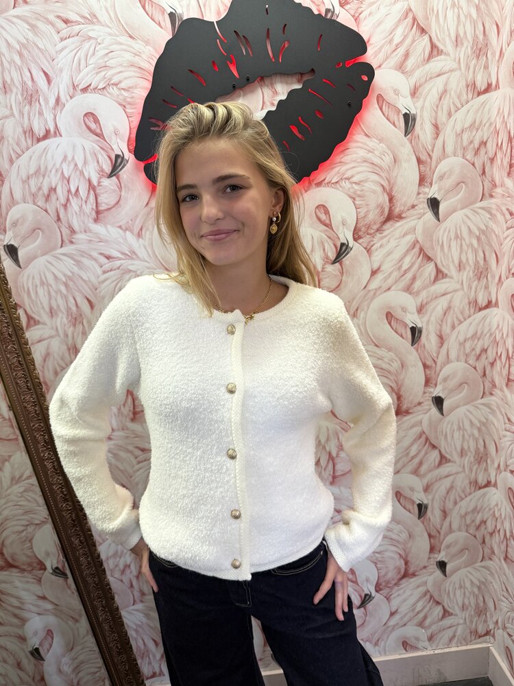 DAMES VESTJE OFF WHITE