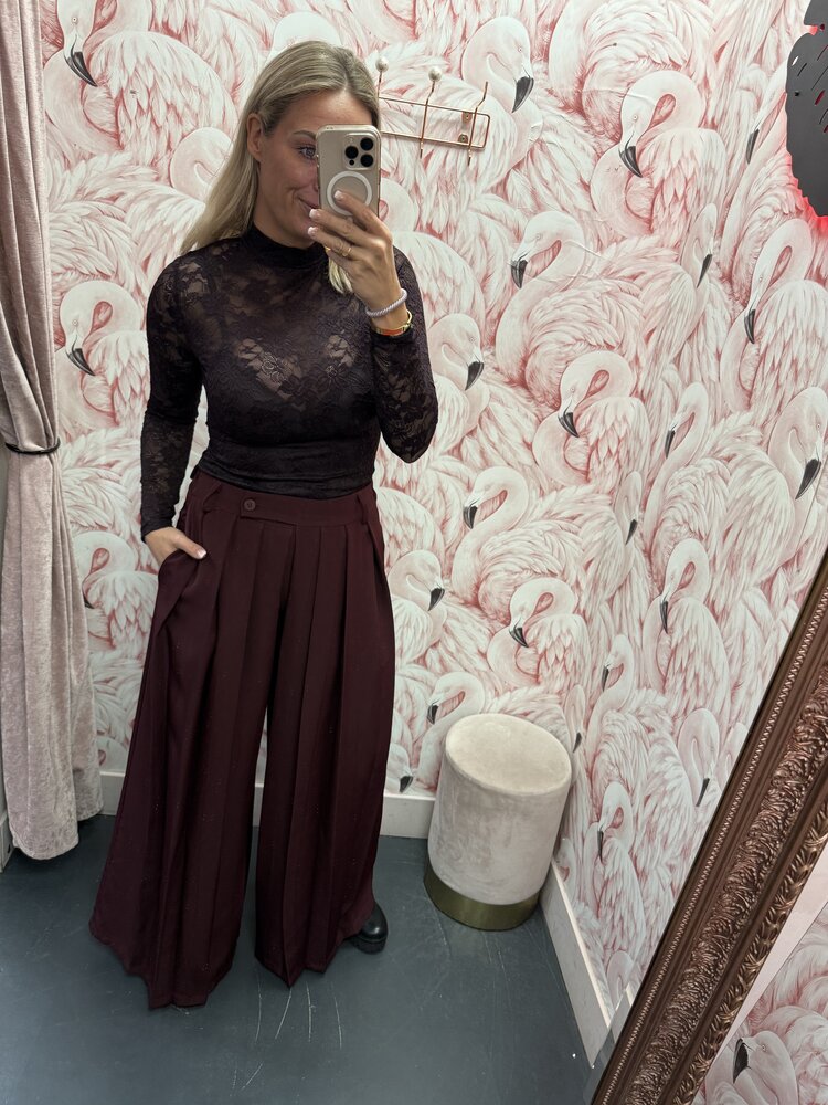 DAMES TURTLENECK BURGUNDY