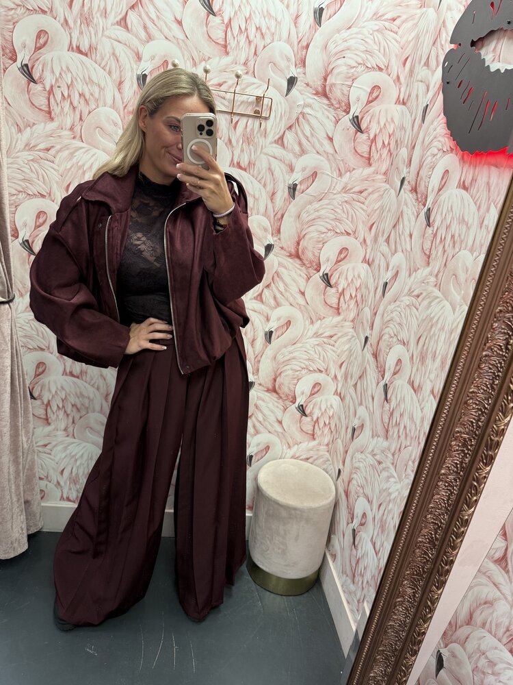 DAMES TURTLENECK BURGUNDY