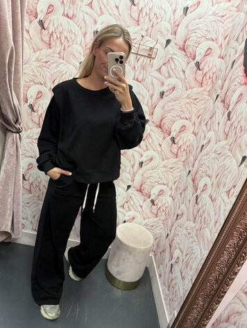 DAMES JOGGINGPAK KAPMOUW ZWART