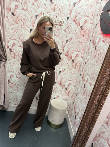 DAMES JOGGINGPAK KAPMOUW BRUIN