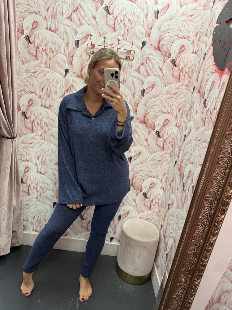 DAMES SET GEBREID POLO