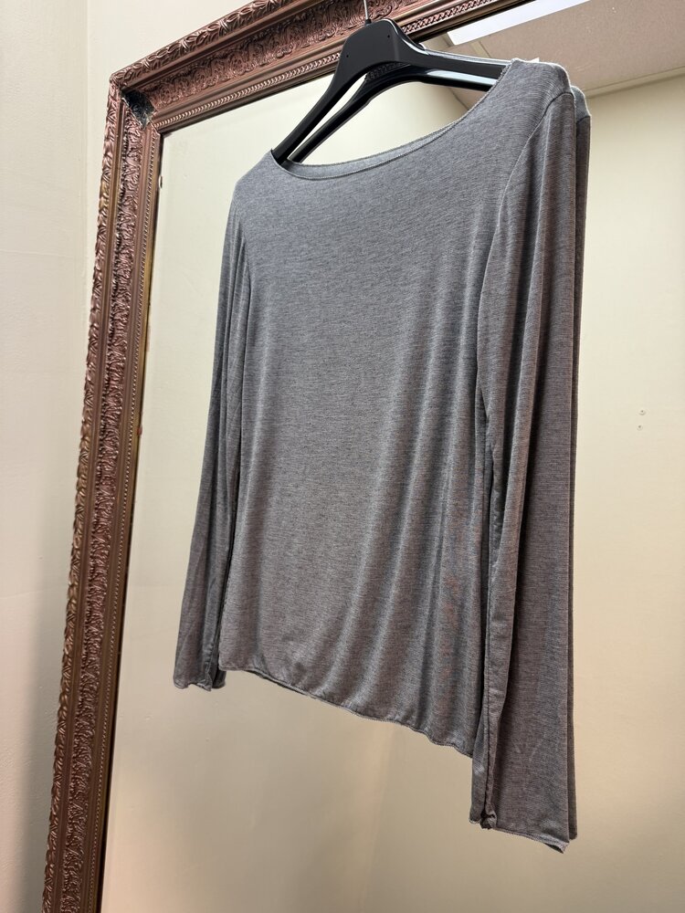 DAMES CASHMERE TOP RECHTE HALS