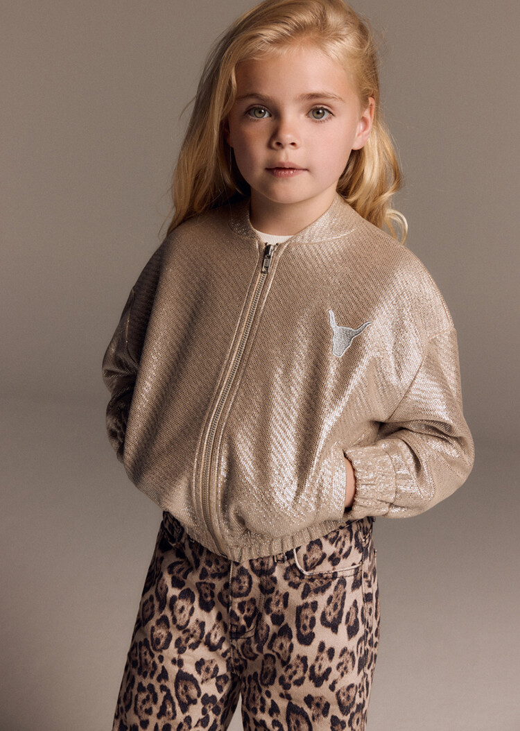 ALIX MINI ALIX MINI SILVER BOMBER JACKET