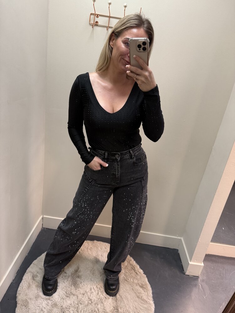 DAMES JEANS DIAMOND BLACK