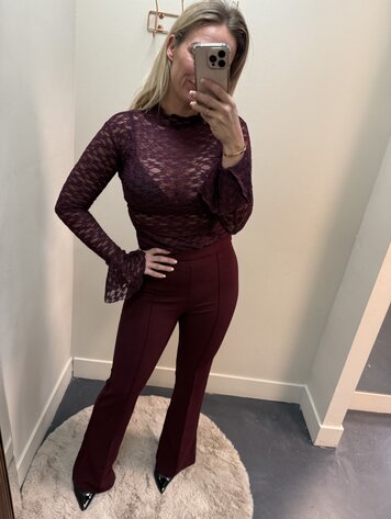 DAMES FLAIR BURGENDY