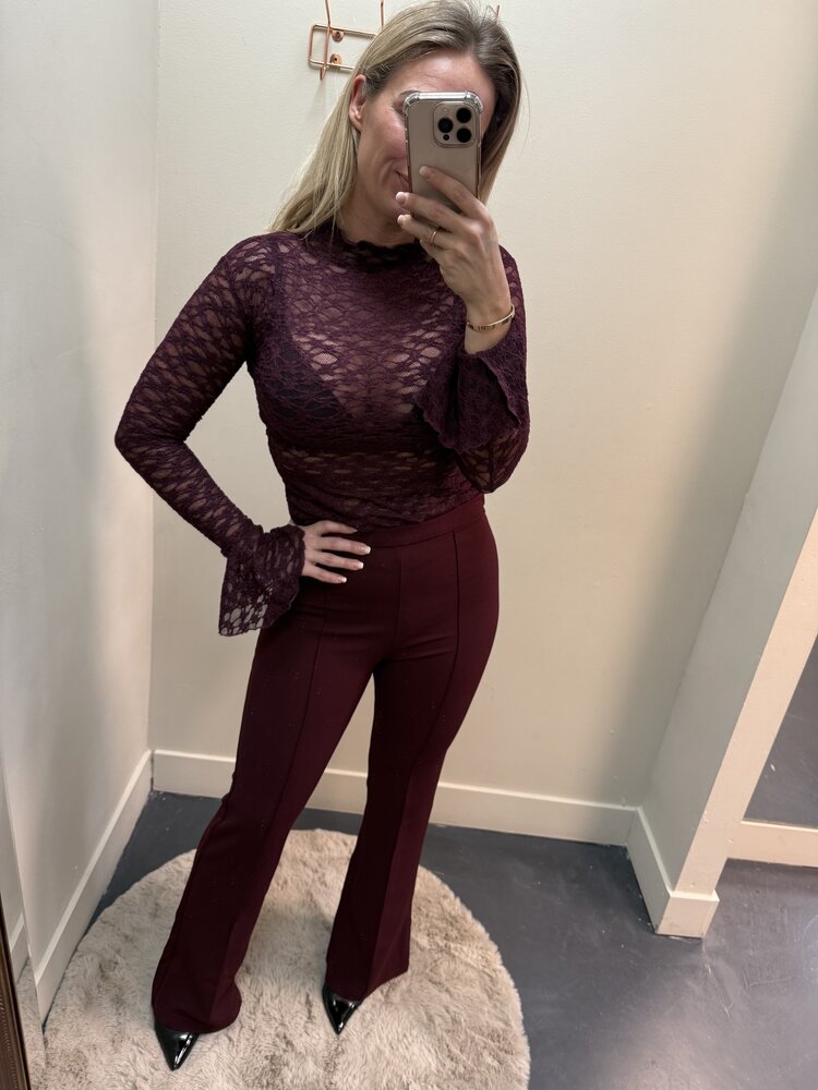 DAMES FLAIR BURGENDY