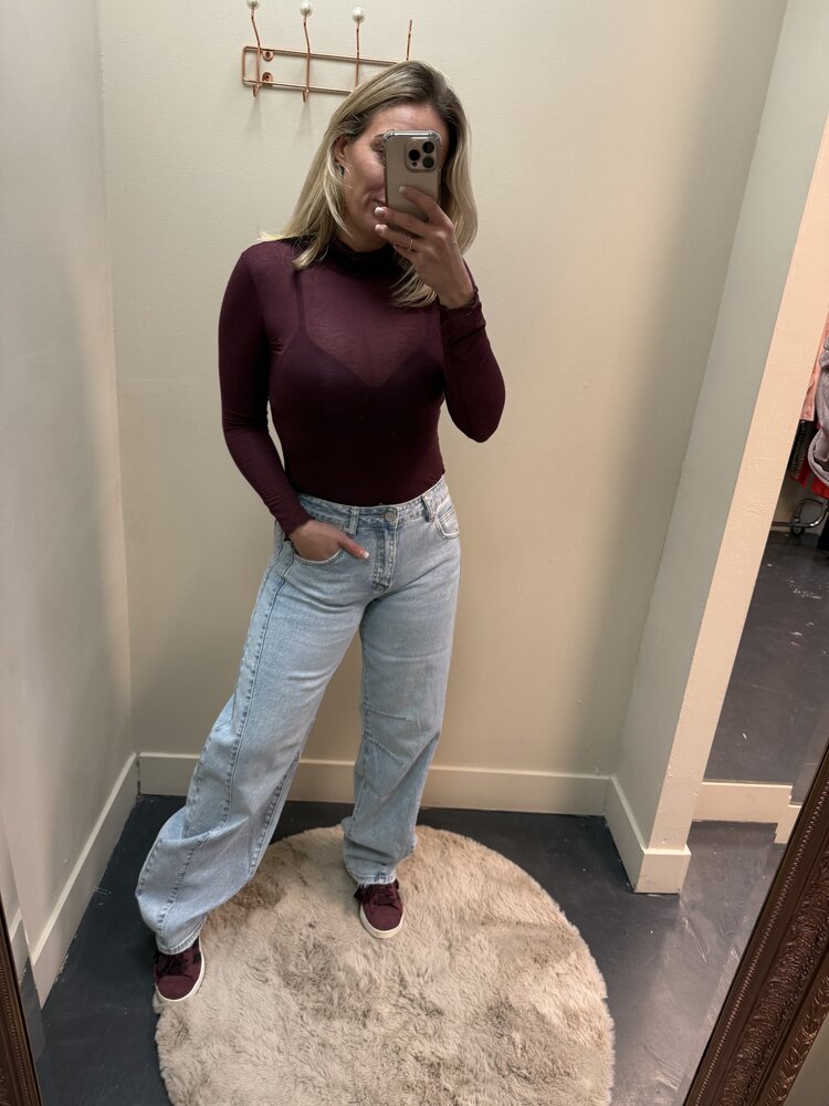 DAMES BALLOON JEANS LIGHT BLUE