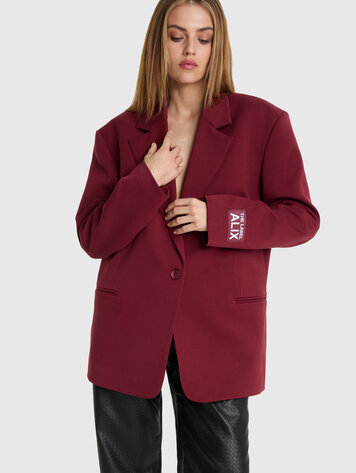 ALIX THE LABEL ALIX WOVEN OVERSIZED BLAZER
