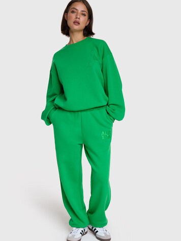 ALIX THE LABEL ALIX KNITTED SWEAT PANTS GREEN