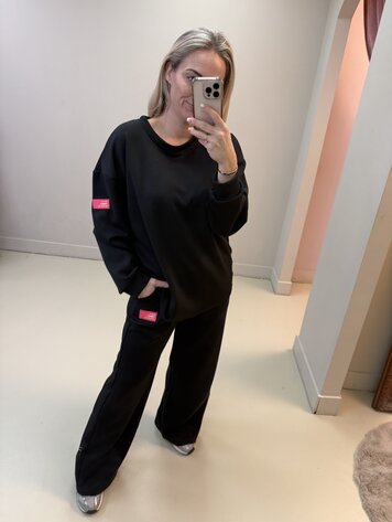 DAMES COMFY SET DRESS FOR YOURSELF ZWART