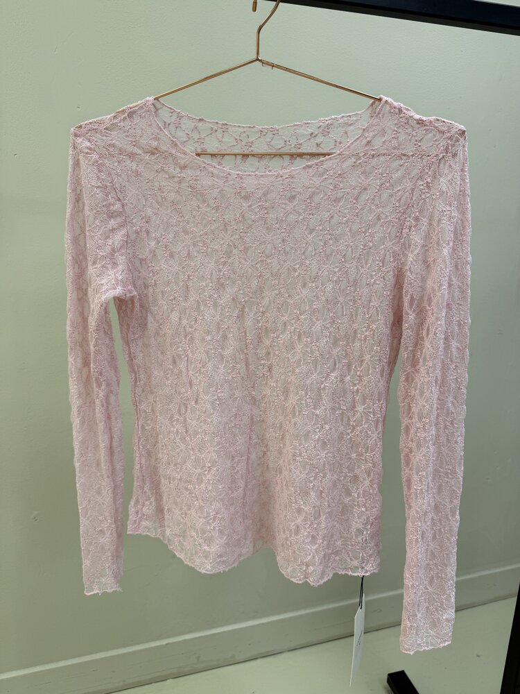 DAMES TOP KANT ROZE