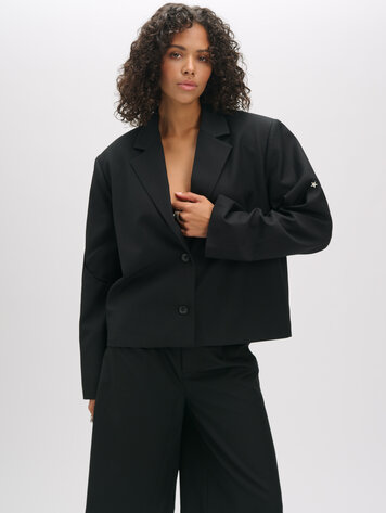 REFINED DEPARTMENT REFINED DEPARTMENT STAR CROPPED BLAZER