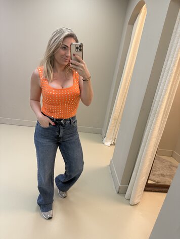 DAMES BODY DIAMOND ORANJE