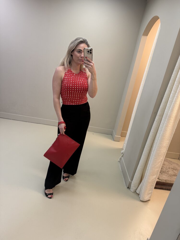 DAMES TOP DIAMOND ROOD