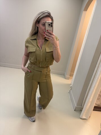 DAMES SET GILET GREEN