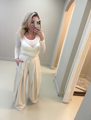 DAMES BALLOON PANTALON OFF WHITE