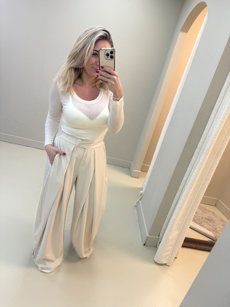 DAMES BALLOON PANTALON OFF WHITE