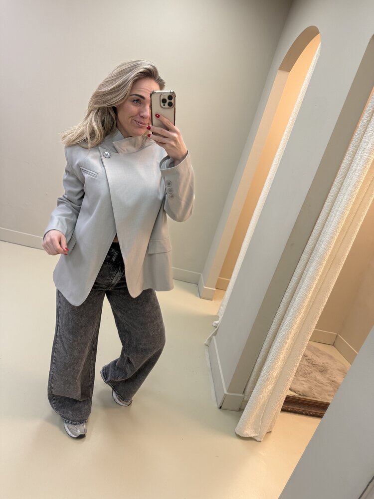 DAMES BLAZER GRIJS