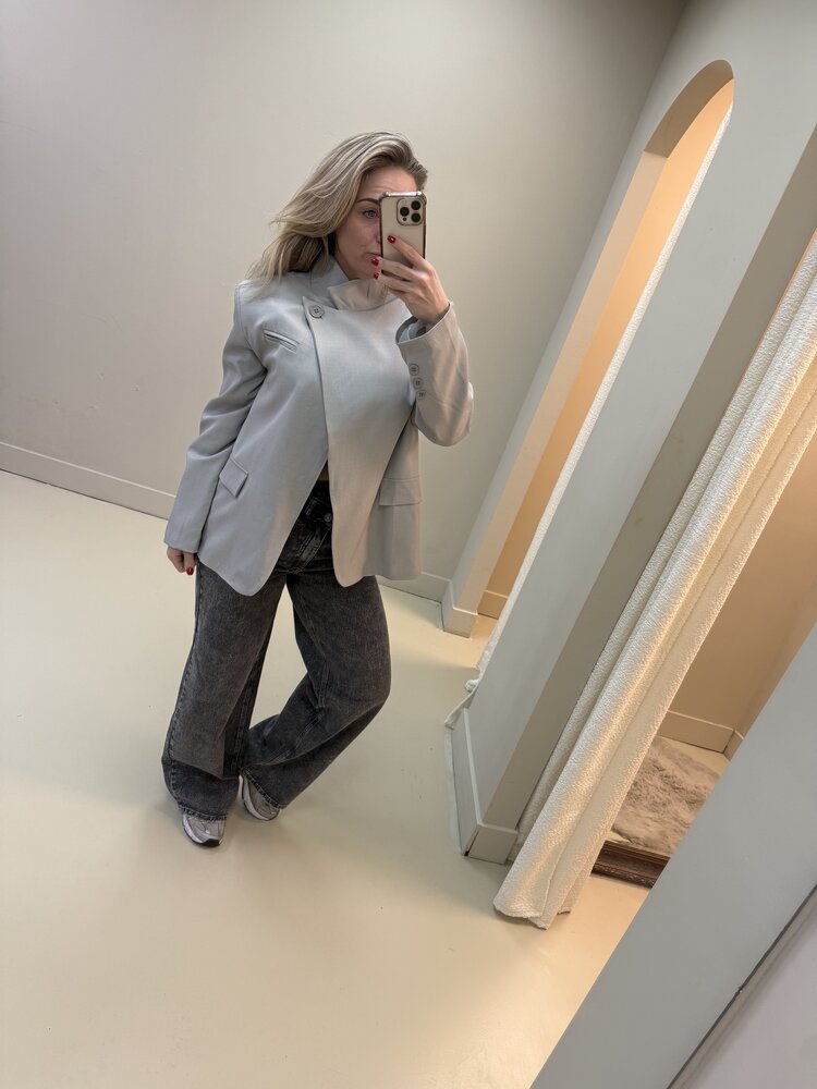 DAMES BLAZER GRIJS