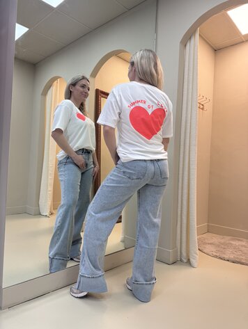 DAMES T-SHIRT SUMMER OF LOVE WIT