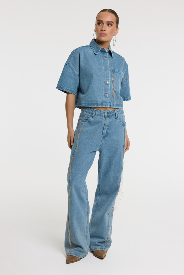 REFINED DEPARTMENT REFINED DEPARTMENT PAYTON PANTS FRINGES