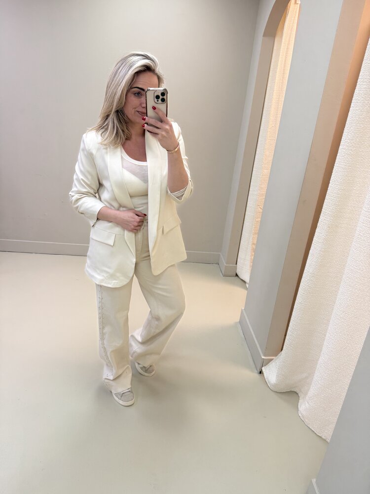 LAULIA DAMES JEANS OFF WHITE Y3329-7