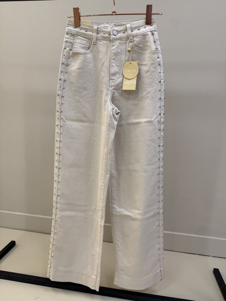 LAULIA DAMES JEANS OFF WHITE Y3329-7