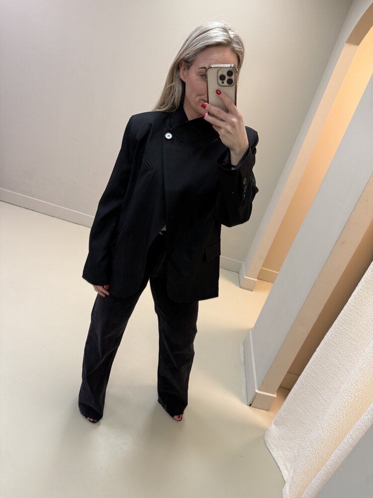 DAMES BLAZER WENDY ZWART