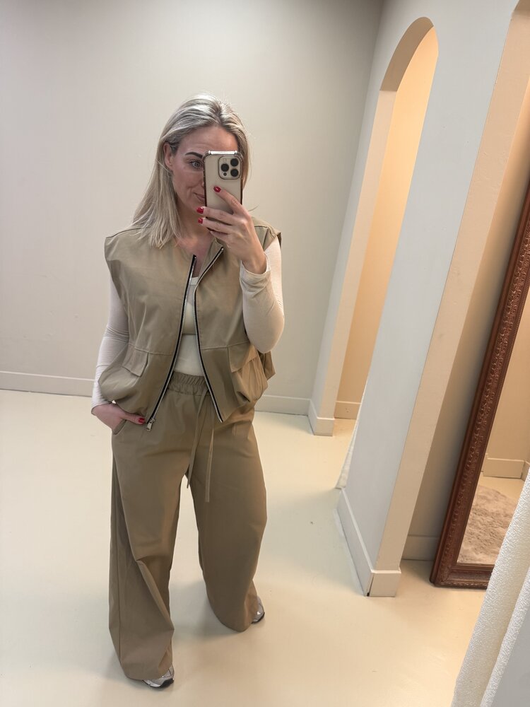 DAMES SET GILET DIV KLEUREN