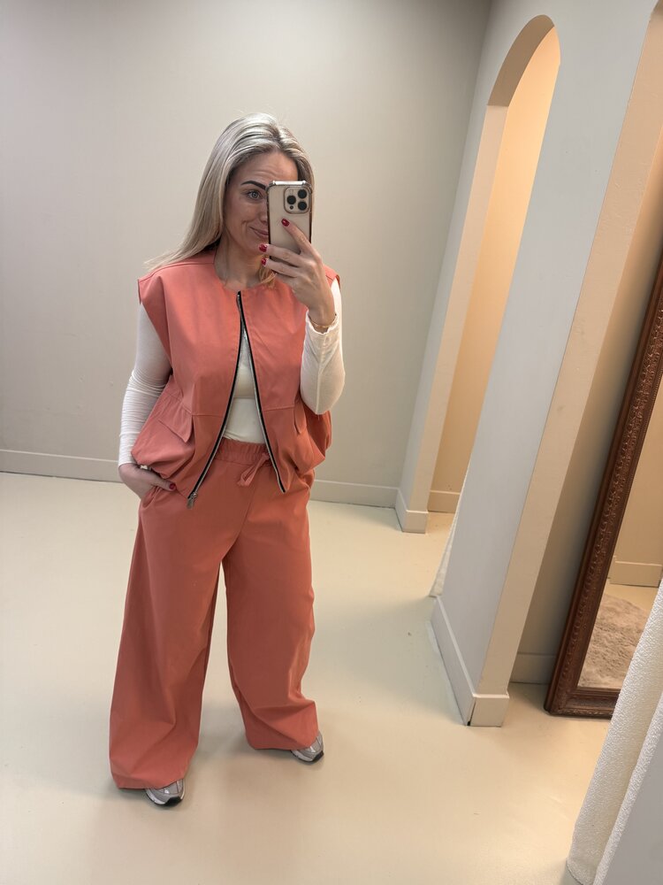 DAMES SET GILET DIV KLEUREN