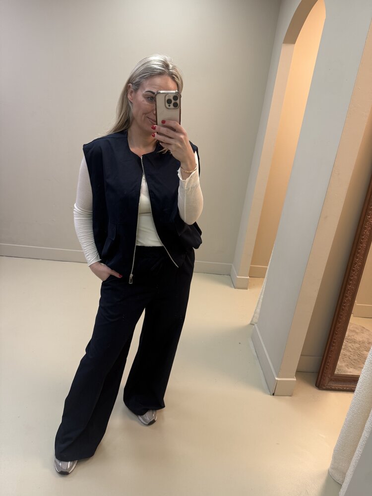 DAMES SET GILET DIV KLEUREN