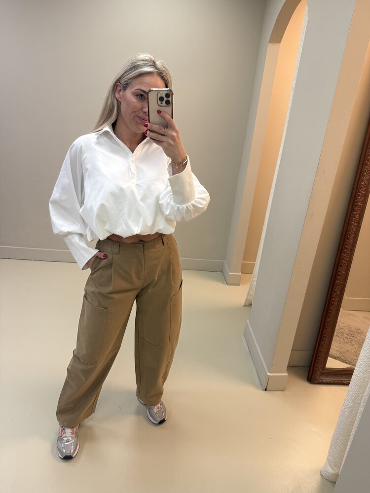 BALLOON CARGO JEANS CAMEL